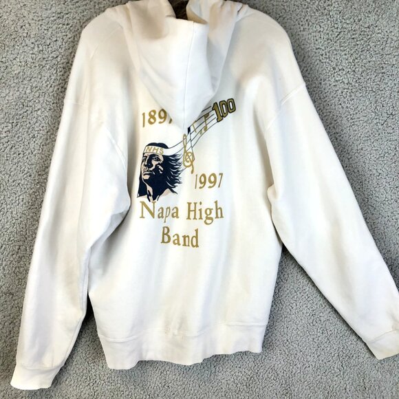 Fruit of the Loom Other - Vintage Napa Band High Sweatshirt Size XL 90s Hoodie Size XL High School VTG